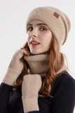 WOMEN KNITTED GLOVE HAT AND SCARF SET, 2PCS PER 1 PACK (HAT,SCARF,GLOVE)
