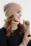 WOMEN KNITTED GLOVE HAT AND SCARF SET, 2PCS PER 1 PACK (HAT,SCARF,GLOVE)