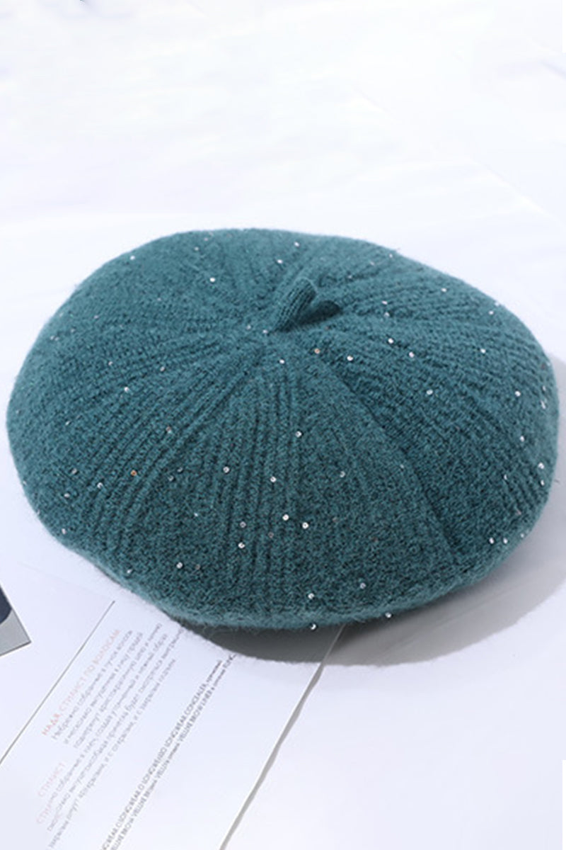 WOMEN SEQUINED BERET IN AUTUMN AND WINTER