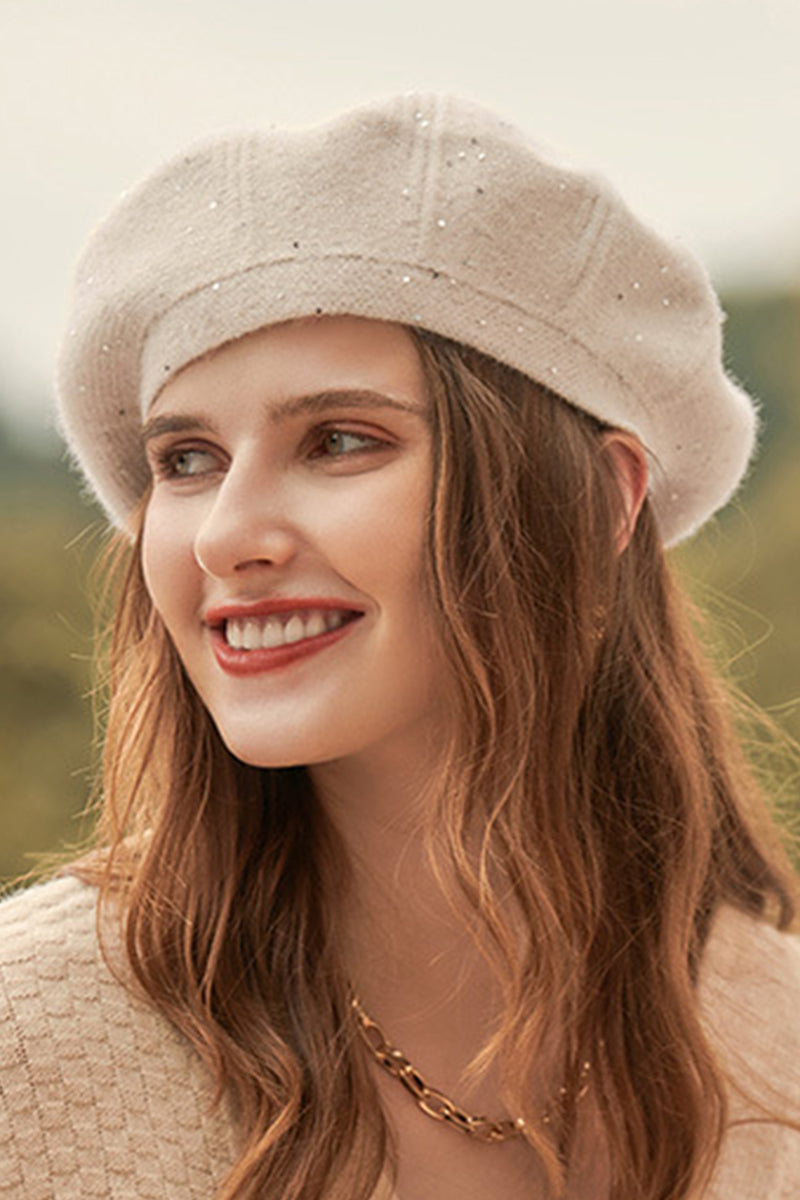 WOMEN SEQUINED BERET IN AUTUMN AND WINTER