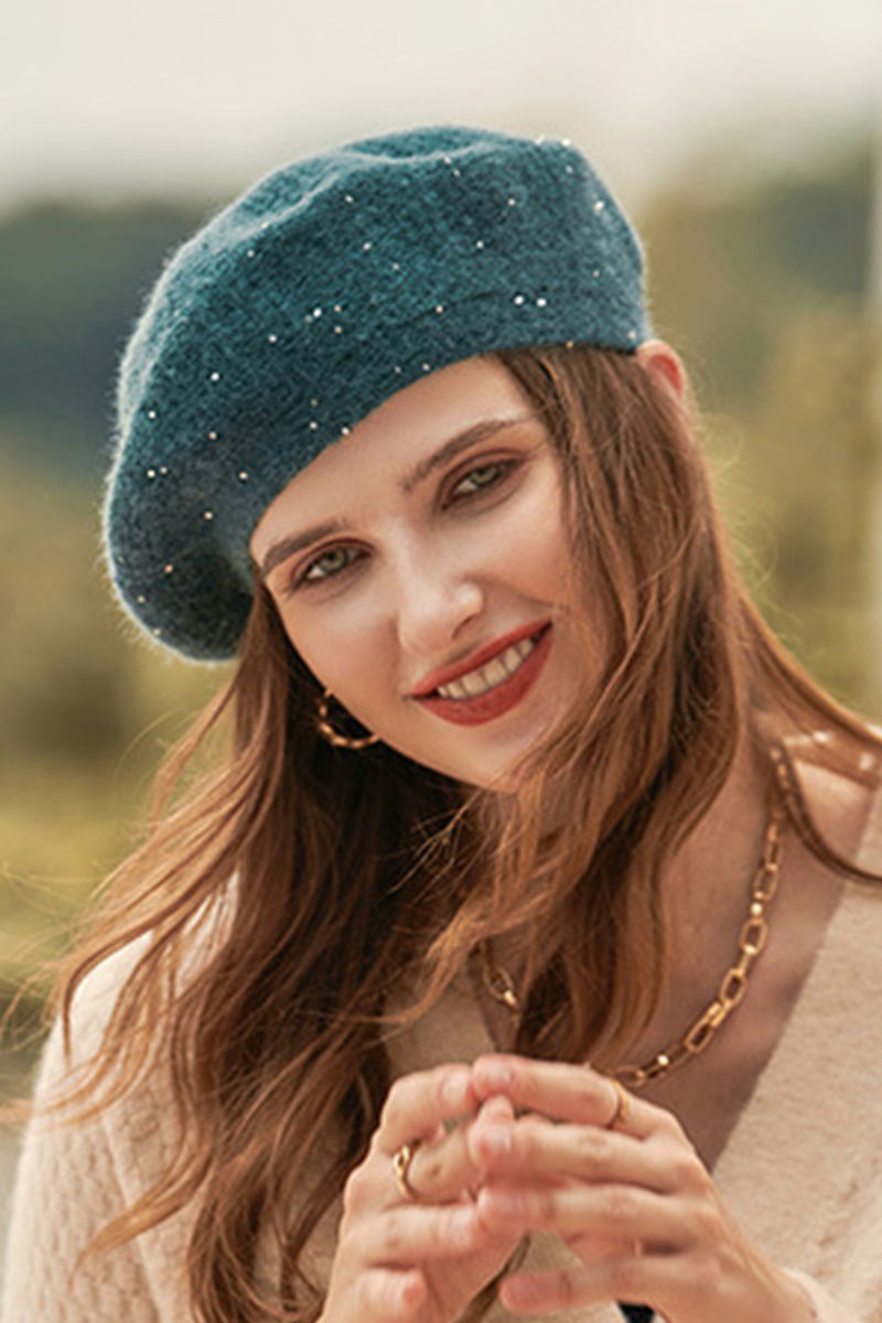 WOMEN SEQUINED BERET IN AUTUMN AND WINTER