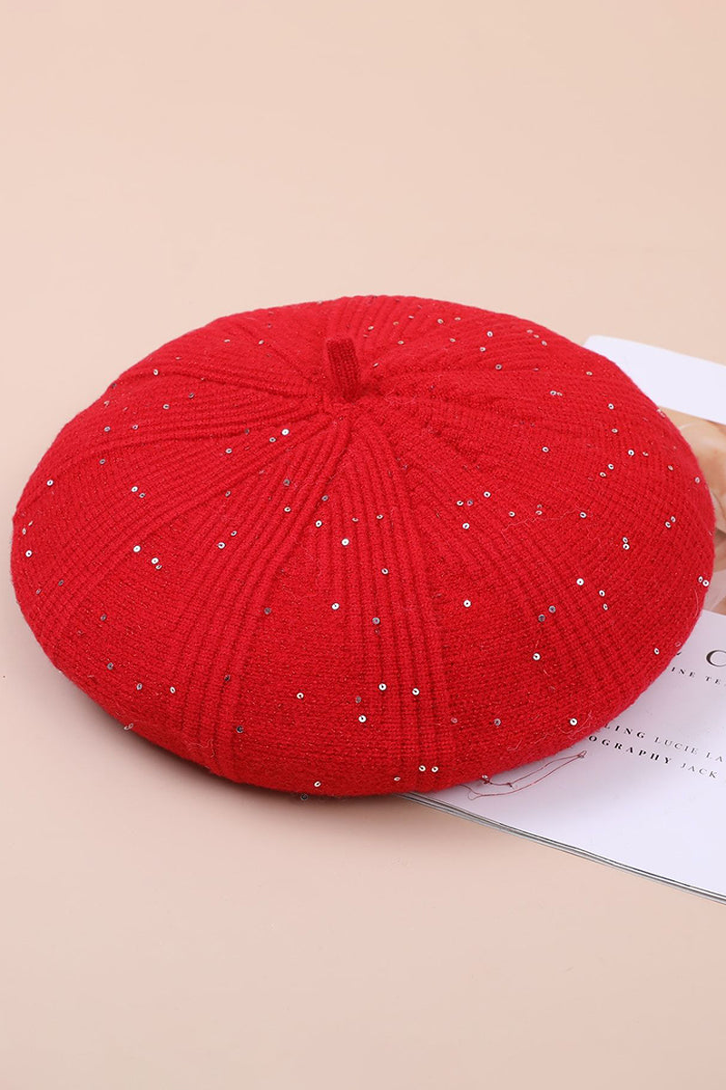 WOMEN SEQUINED BERET IN AUTUMN AND WINTER