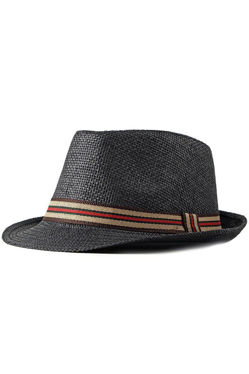 STRAW SUNSHADE BEACH FEDORA