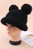 WOMEN FASHION PLUSH MICKEY EAR BUCKET HAT