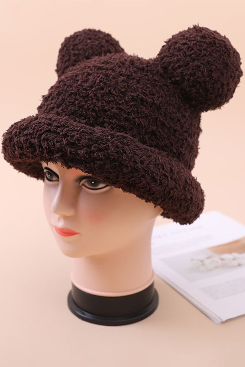 WOMEN FASHION PLUSH MICKEY EAR BUCKET HAT