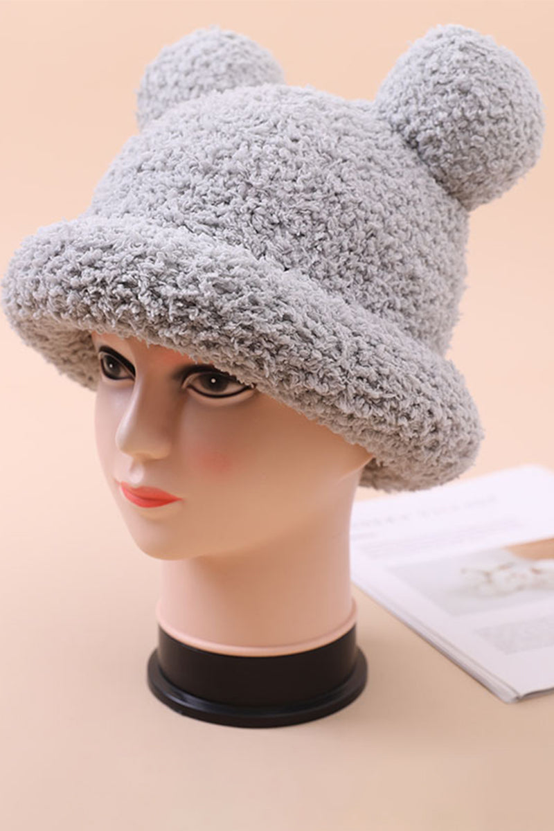 WOMEN FASHION PLUSH MICKEY EAR BUCKET HAT