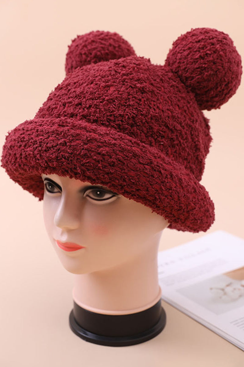 WOMEN FASHION PLUSH MICKEY EAR BUCKET HAT