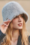 WOMEN FASHION PLUSH SWEET WARM BUCKET HAT