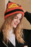 WOMEN MULTI COLOR CAT EAR WARM KNITTED HAT