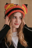 WOMEN MULTI COLOR CAT EAR WARM KNITTED HAT