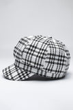 WOMEN RETRO CASUAL STREET PLAID DUCK TONGUE BERET