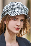 WOMEN RETRO CASUAL STREET PLAID DUCK TONGUE BERET