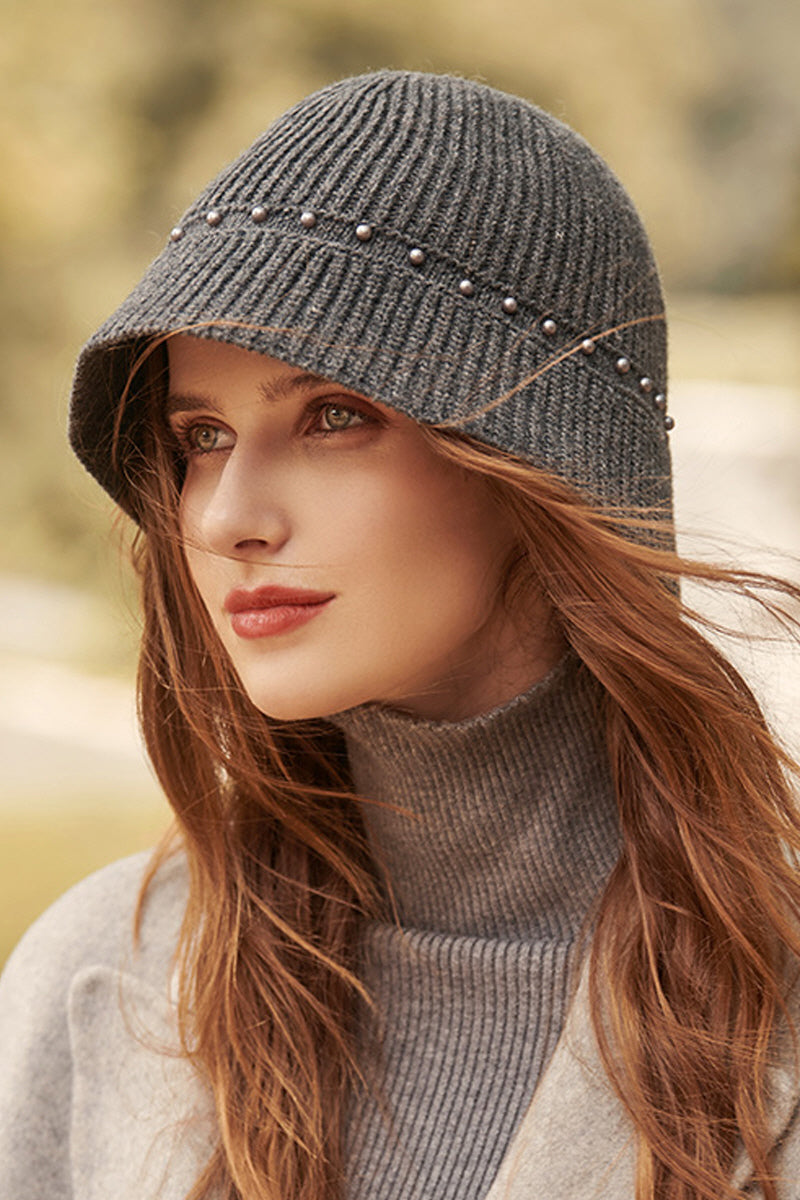 WOMEN FASHION WARM KNITTED WOOL BUCKET HAT