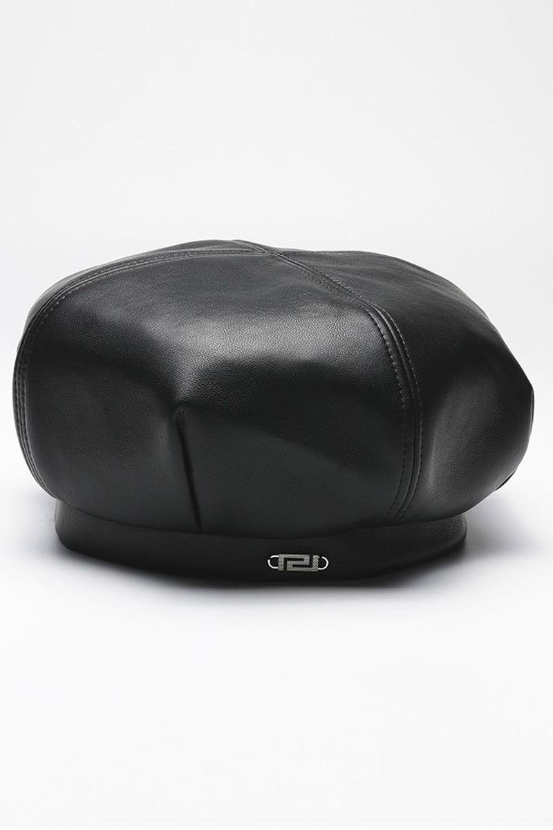 WONEN FASHION PU LEATHER BERET