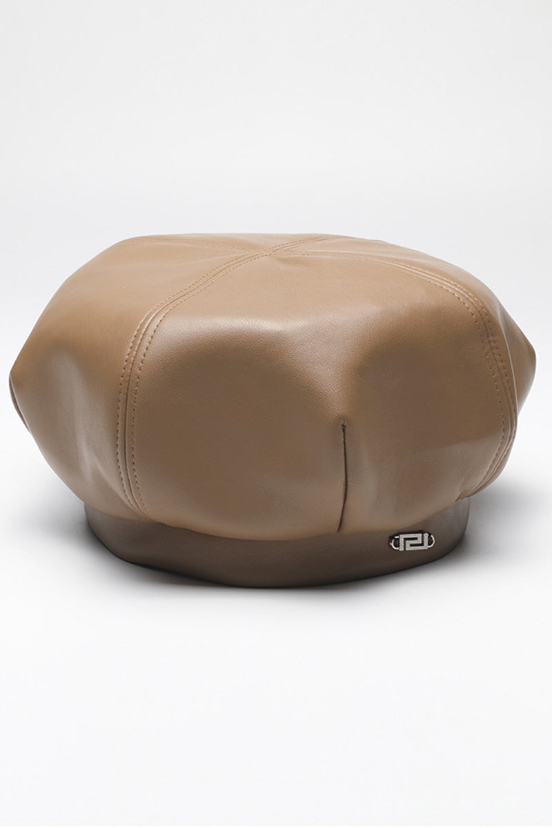 WONEN FASHION PU LEATHER BERET