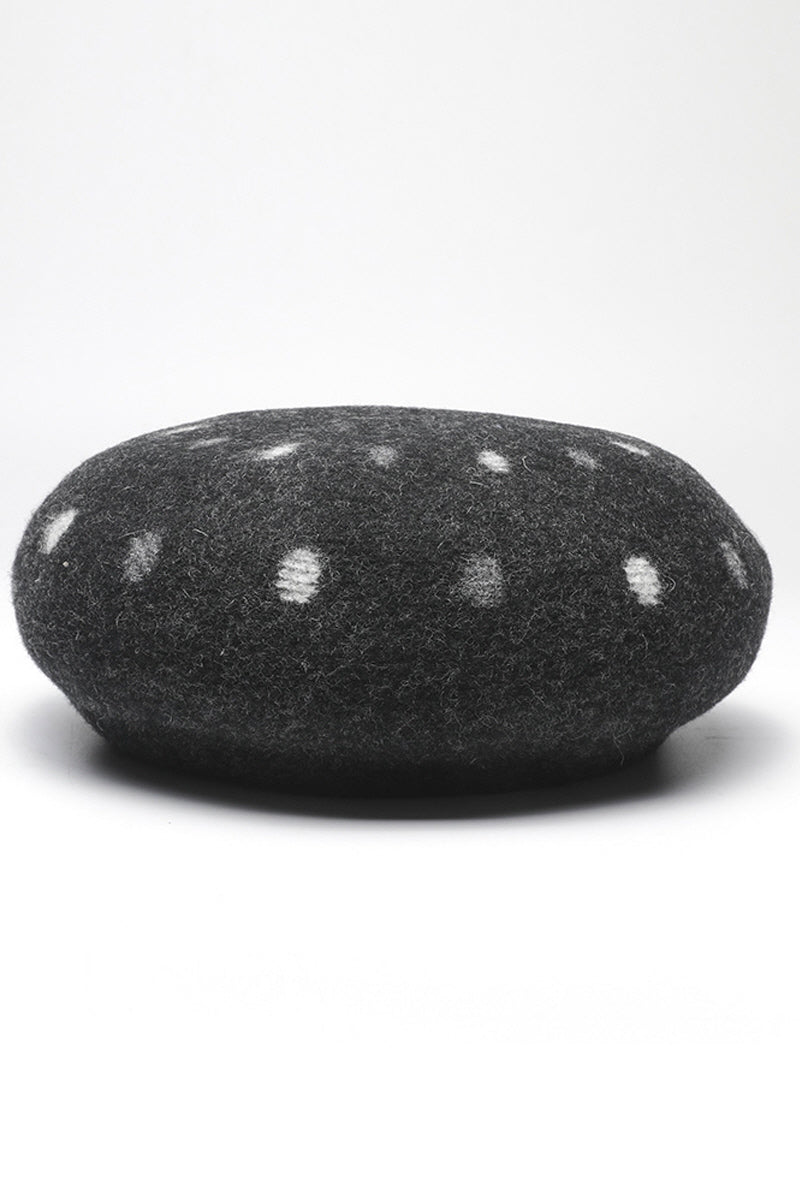 WOMEN WARM POLKA-DOT WOOL BERET