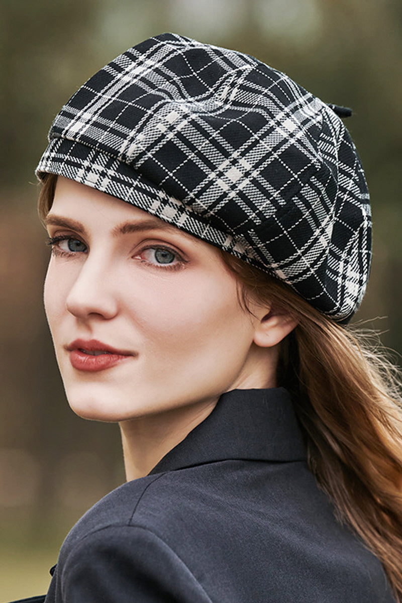 WOMEN FASHION RETRO PLAID BERET