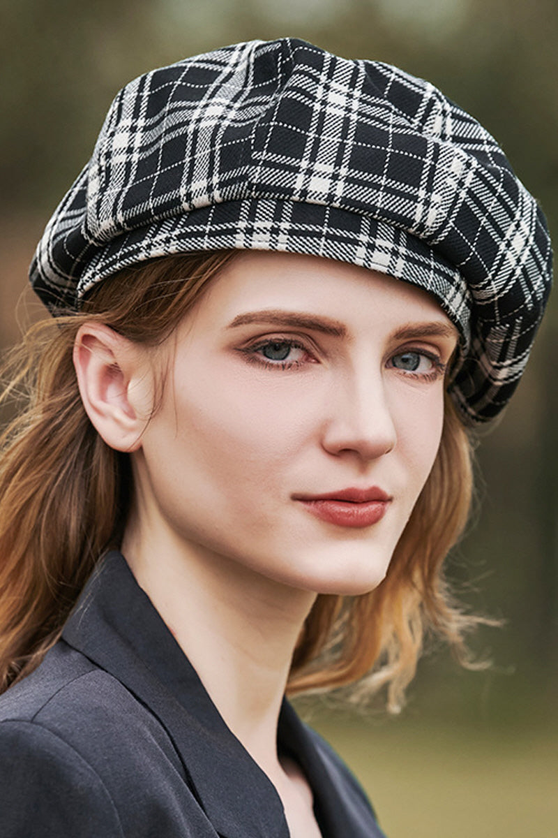 WOMEN FASHION RETRO PLAID BERET