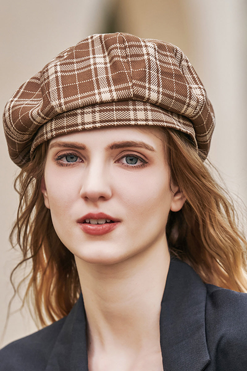 WOMEN FASHION RETRO PLAID BERET