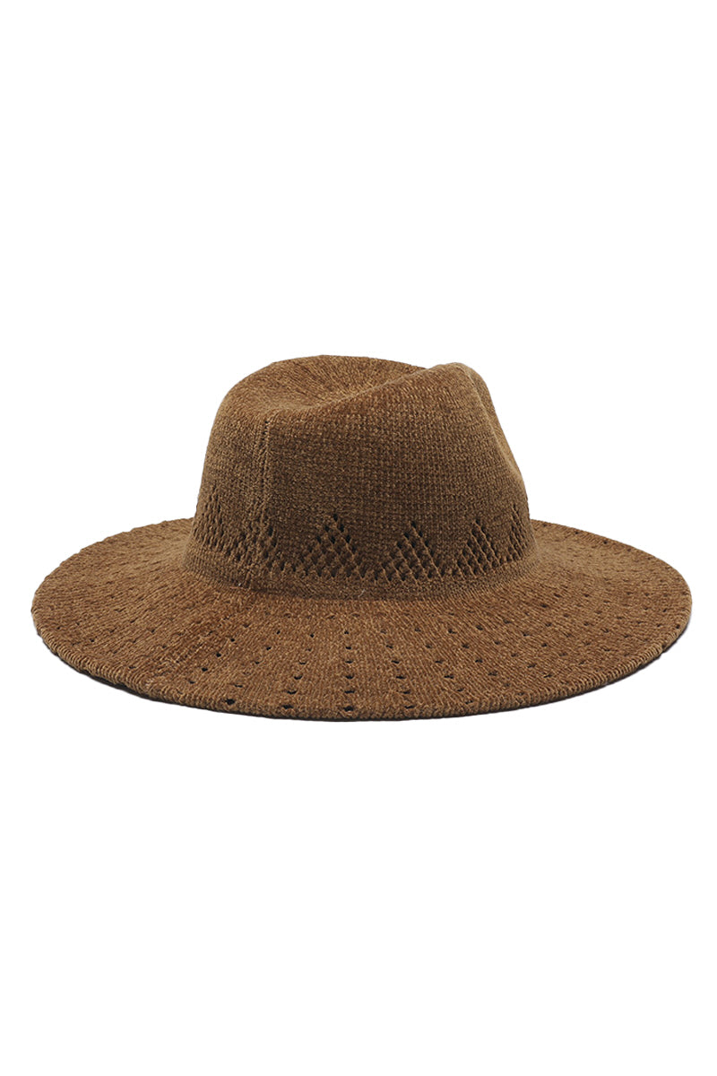 WOMEN WINTER RETRO JAZZ OPENWORK COWBOY HAT