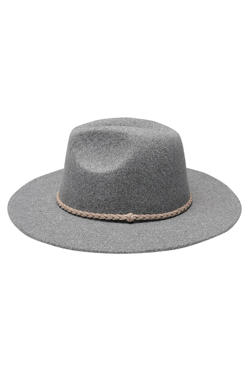 WOMEN SOLID COLOR WIDE-BRIMMED SOFT PANAMA HAT