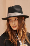 WOMEN WIDE BRIM WARM STYLE BELT PANAMA HAT