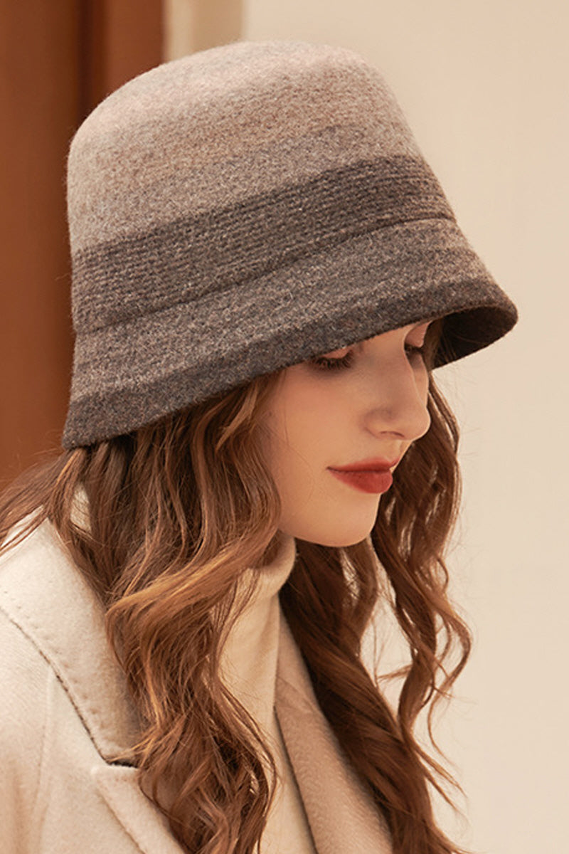 WOMEN RETRO LUXURY WARM FELT BUCKET HAT