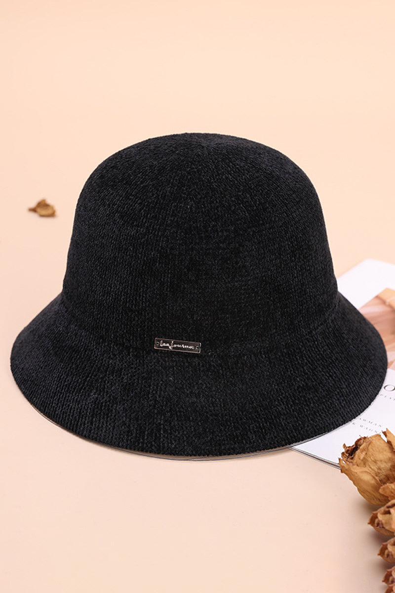 WOMEN RETRO WARM FELT HAT BUCKET HAT