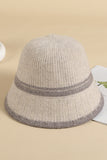 WOMEN RETRO WARM KNIT FELT HAT BUCKET HAT