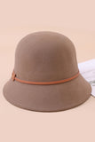 WOMEN AUTUMN AND WINTER BEVEL FELT HAT BUCKET HAT