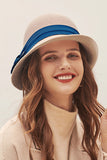 WOMEN WINTER BUCKET HAT FELT FEDORA HAT