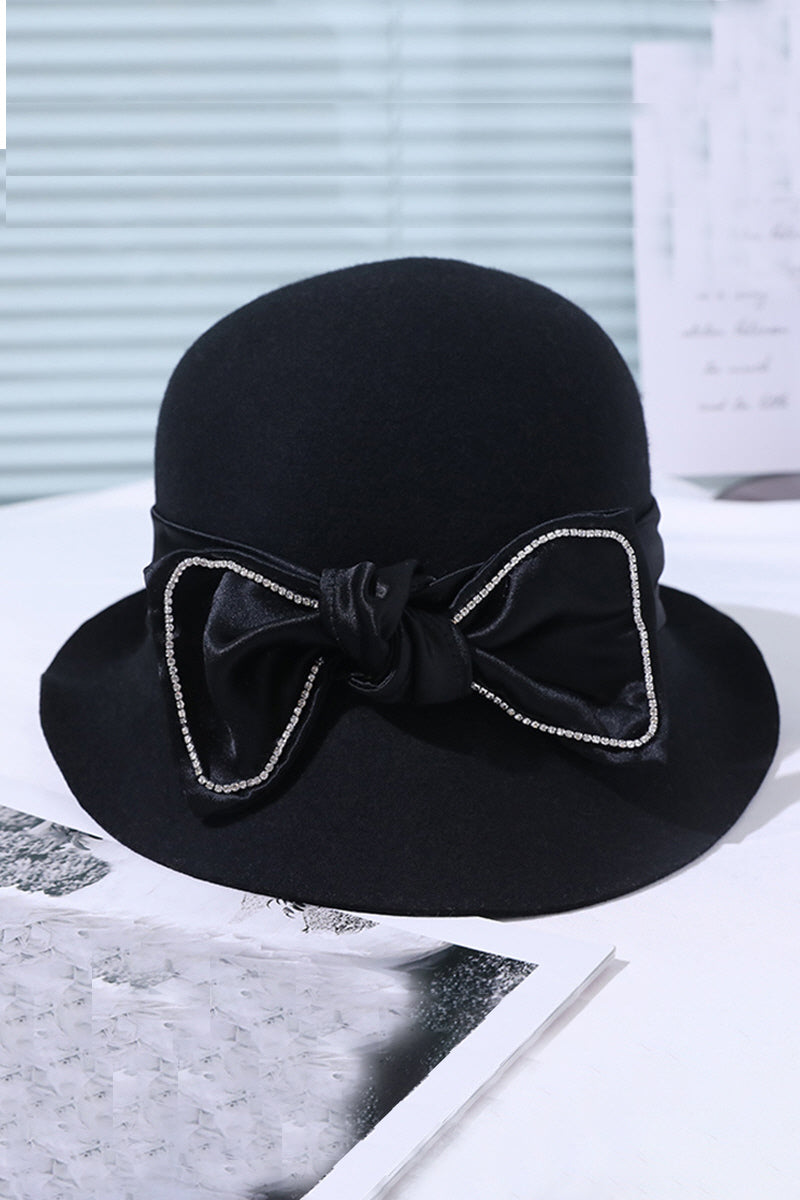 WOMEN WINTER BUCKET HAT FELT FEDORA HAT