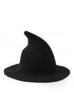 WOMEN WITCH HAT FOR HALLOWEEN SPIRE KNITTED CAP