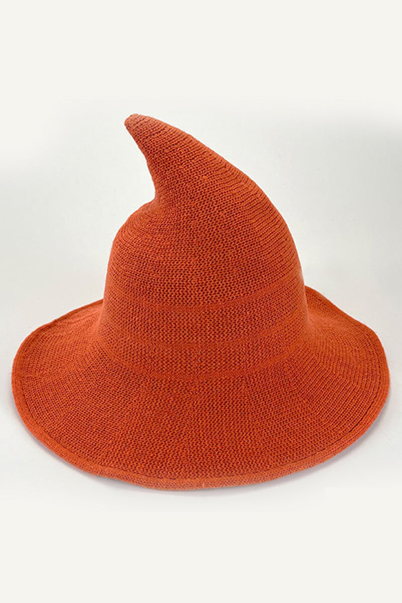 WOMEN WITCH HAT FOR HALLOWEEN SPIRE KNITTED CAP