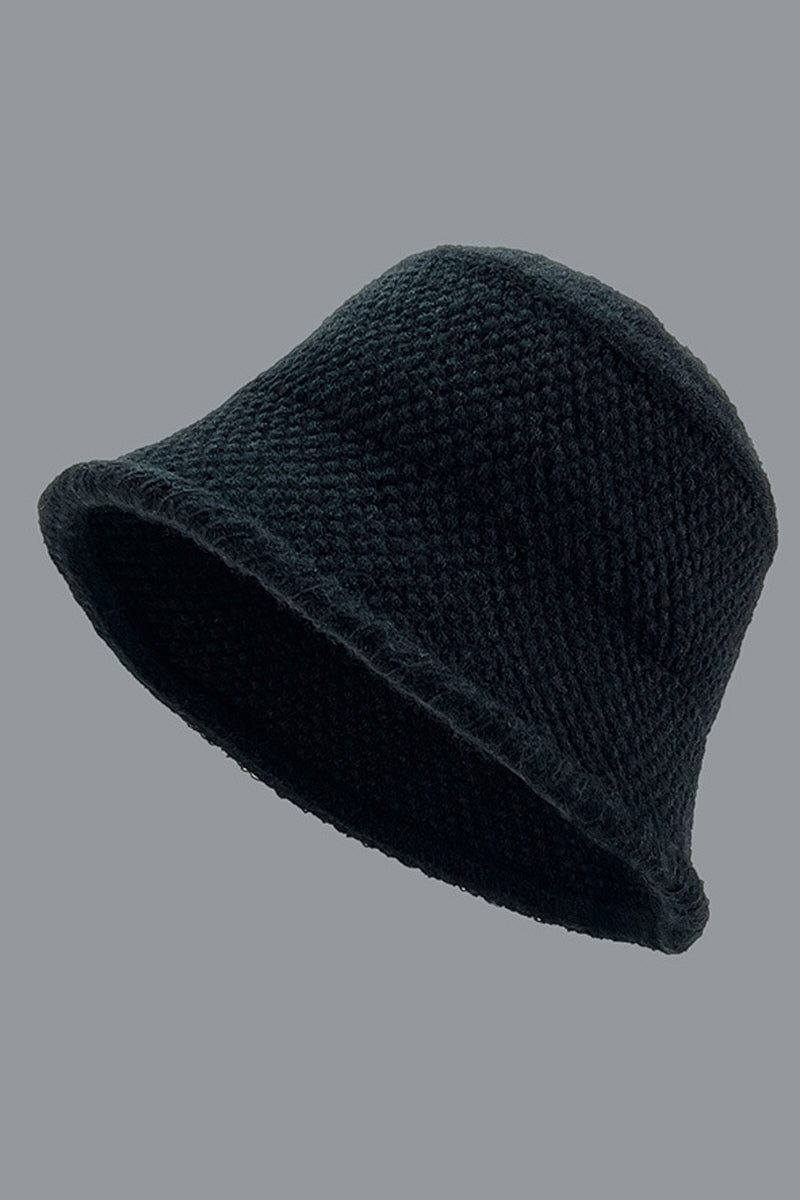 WOMEN AUTUMN AND WINTER FASHION KNITTED BUCKET HAT