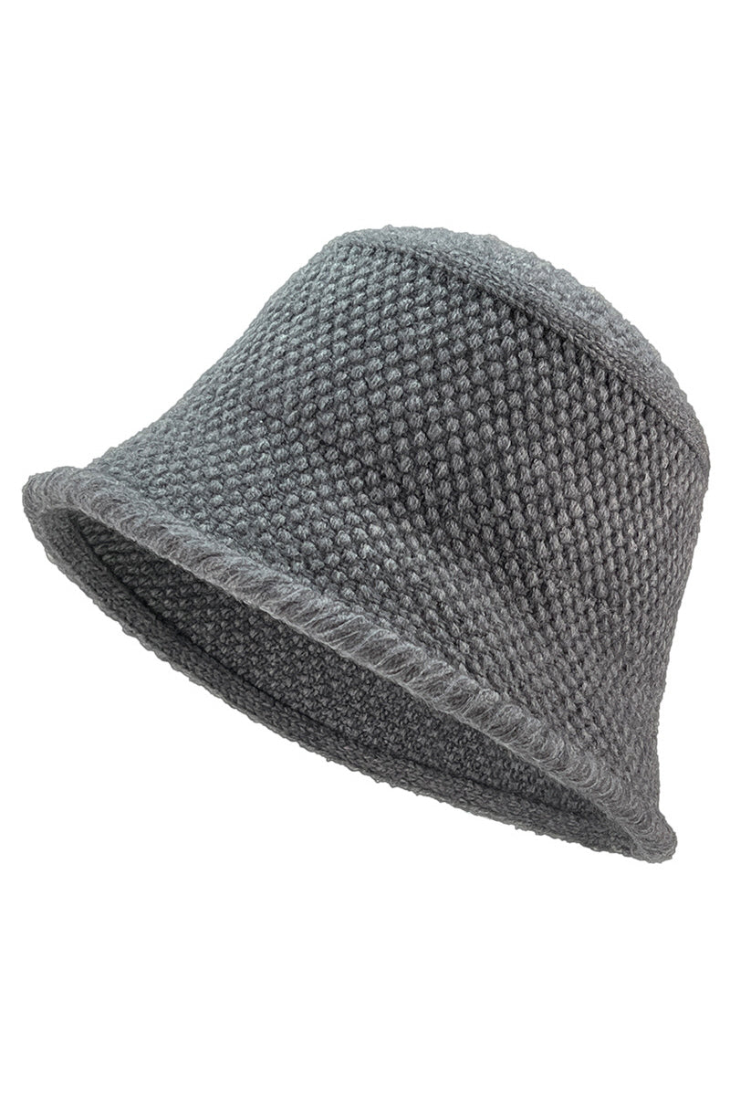 WOMEN AUTUMN AND WINTER FASHION KNITTED BUCKET HAT