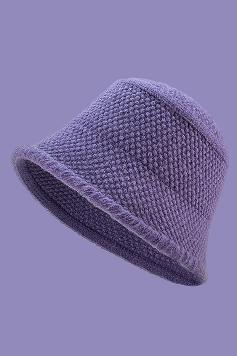 WOMEN AUTUMN AND WINTER FASHION KNITTED BUCKET HAT