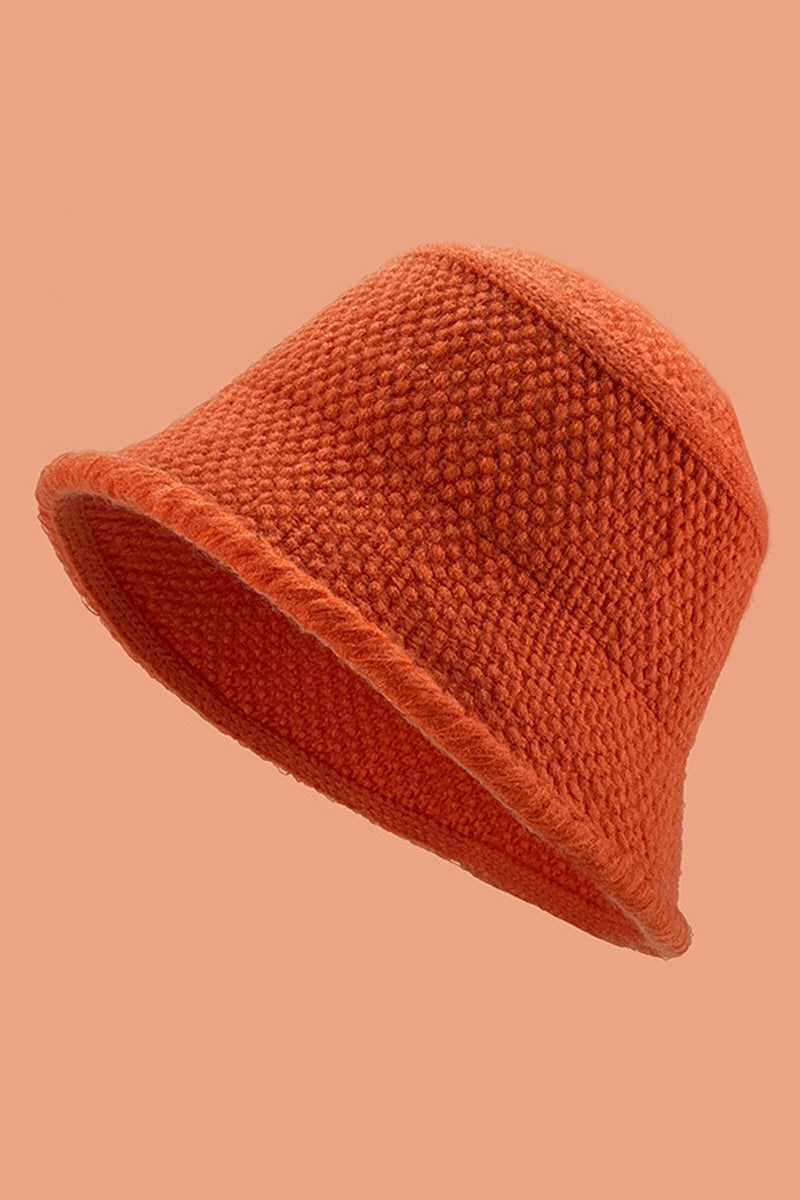 WOMEN AUTUMN AND WINTER FASHION KNITTED BUCKET HAT