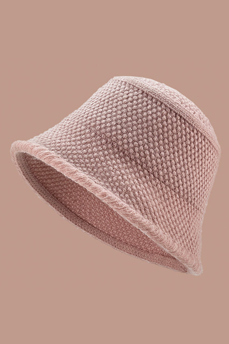 WOMEN AUTUMN AND WINTER FASHION KNITTED BUCKET HAT