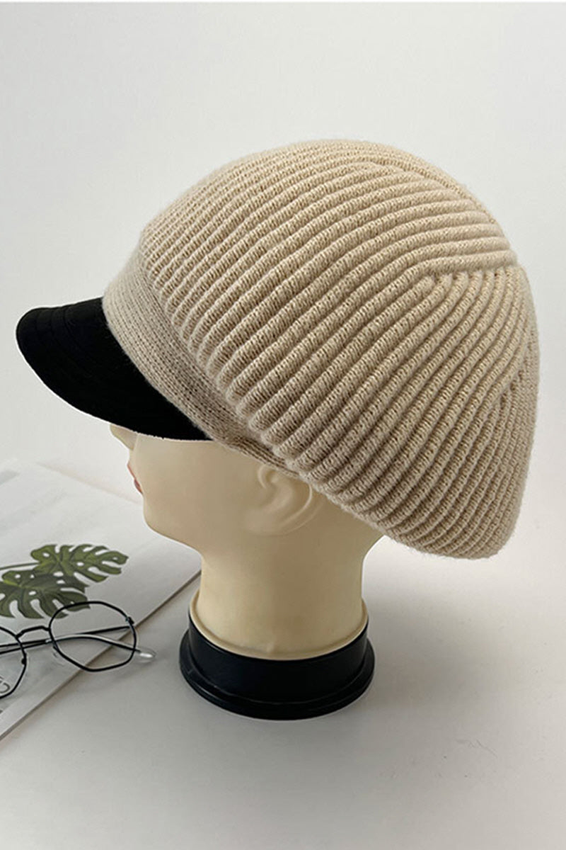 WOMEN AUTUMN AND WINTER KNITTED BERET NEWSBOY HAT