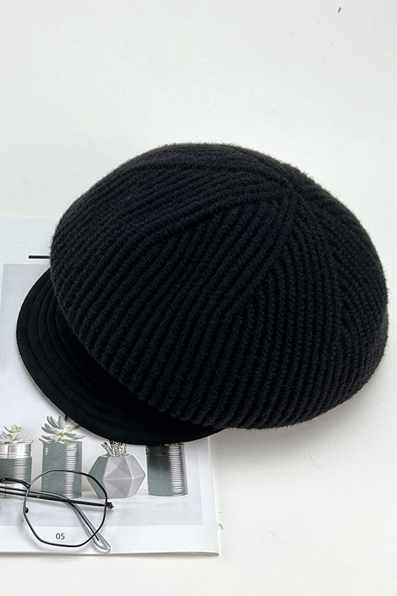 WOMEN AUTUMN AND WINTER KNITTED BERET NEWSBOY HAT