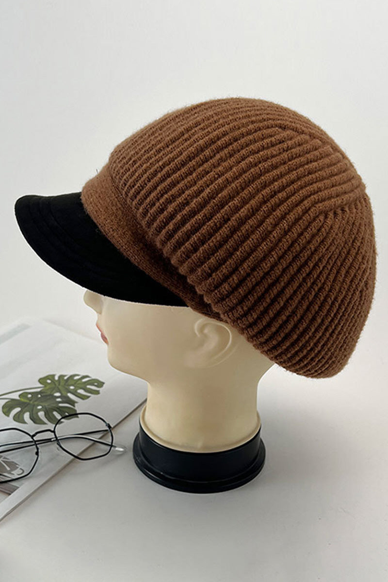 WOMEN AUTUMN AND WINTER KNITTED BERET NEWSBOY HAT