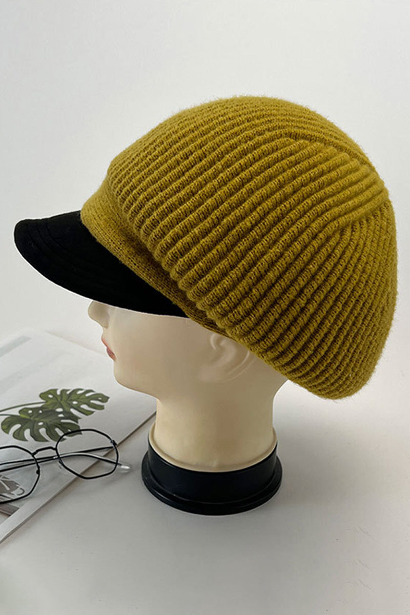 WOMEN AUTUMN AND WINTER KNITTED BERET NEWSBOY HAT