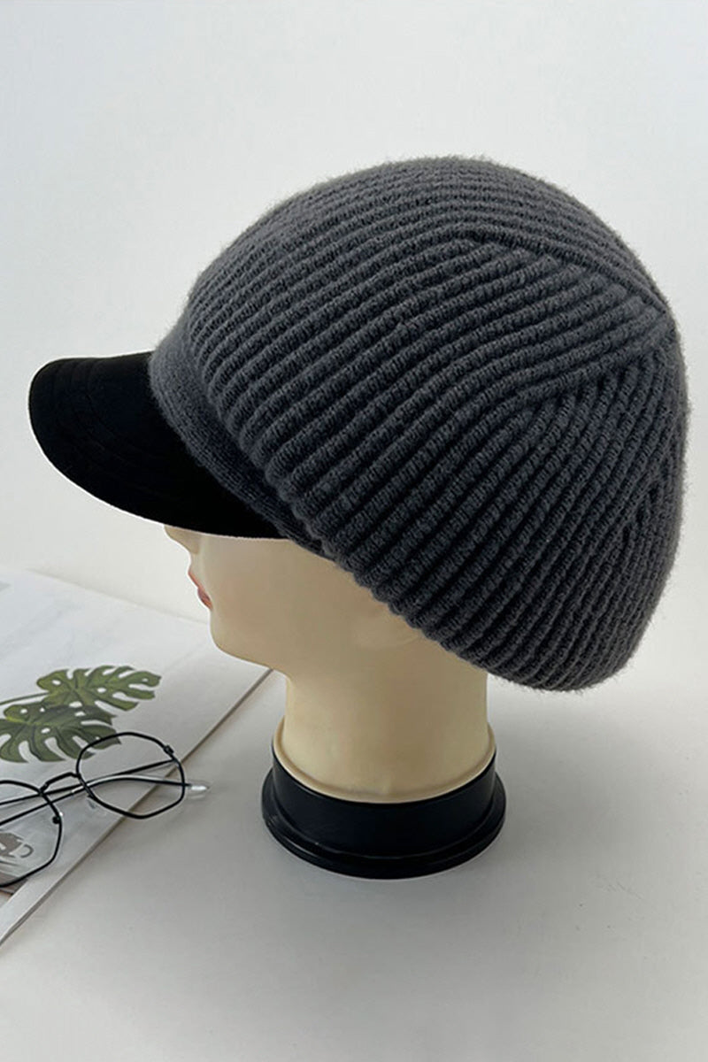 WOMEN AUTUMN AND WINTER KNITTED BERET NEWSBOY HAT