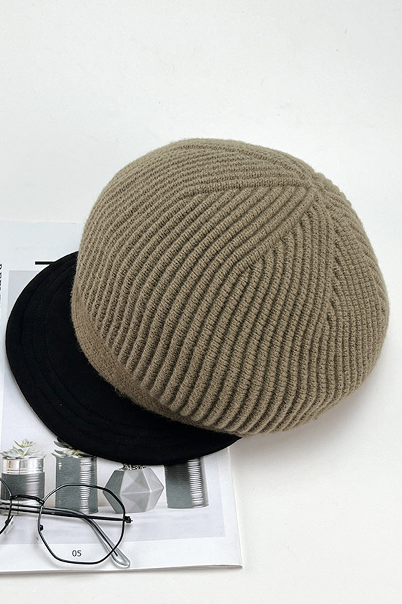 WOMEN AUTUMN AND WINTER KNITTED BERET NEWSBOY HAT