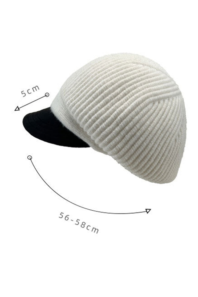 WOMEN AUTUMN AND WINTER KNITTED BERET NEWSBOY HAT