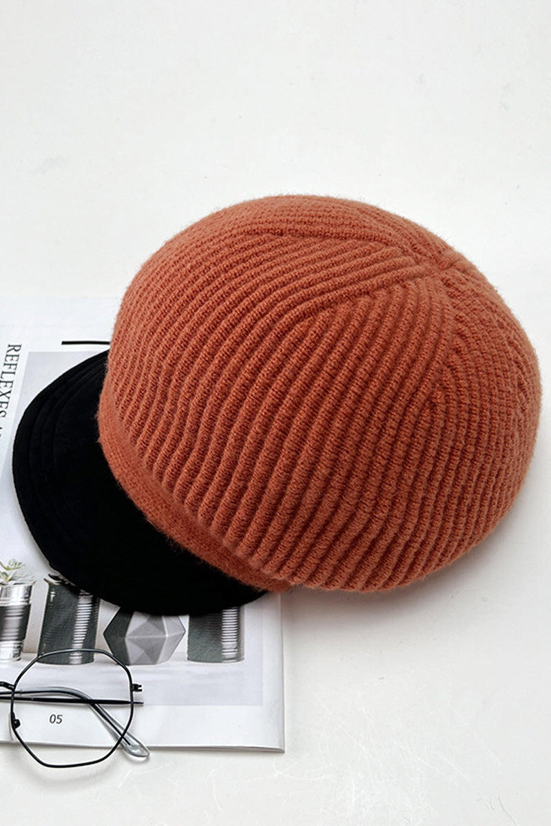 WOMEN AUTUMN AND WINTER KNITTED BERET NEWSBOY HAT