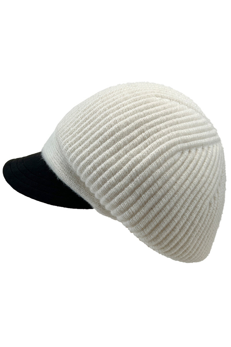 WOMEN AUTUMN AND WINTER KNITTED BERET NEWSBOY HAT