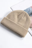 WOMEN SOLID COLOR KNIT HAT WITHOUT EAVES