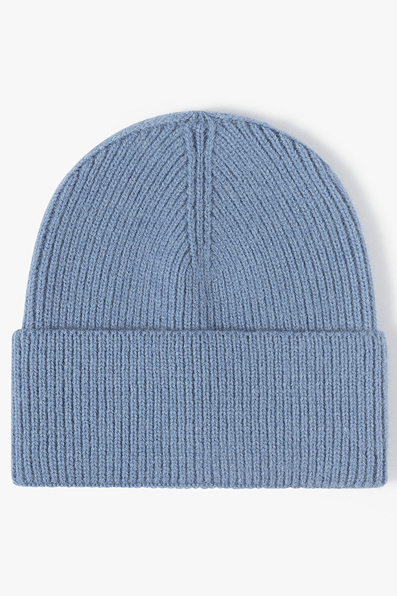 WOMEN WINTER SOLID COLOR KNITTED HAT